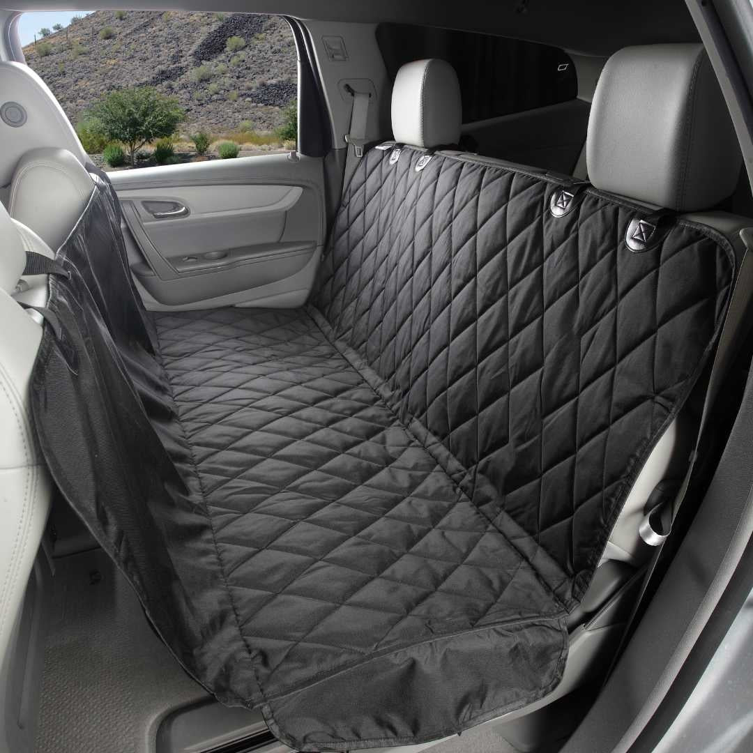 Dog Rear Seat Cover with Hammock Black