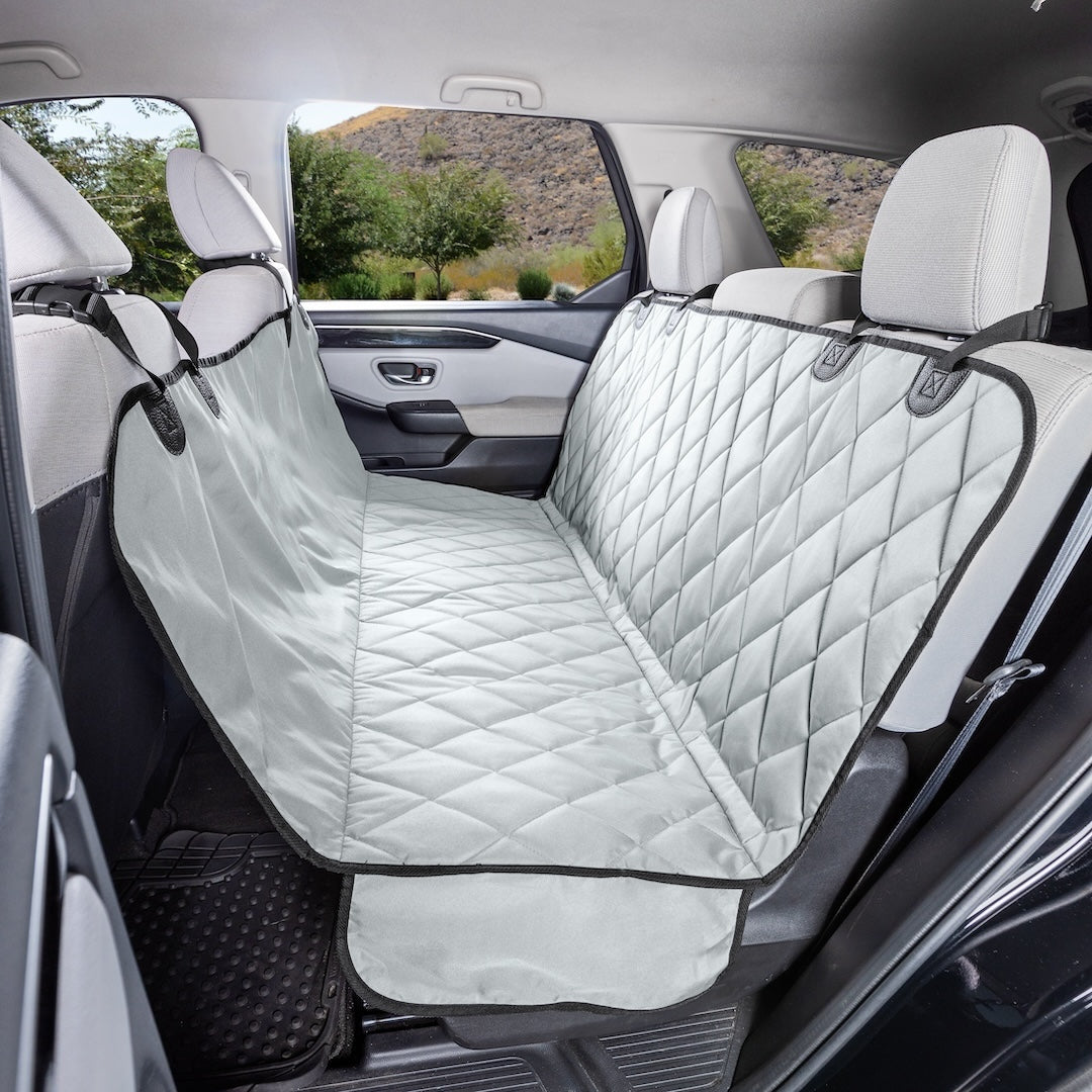 Dog Rear Seat Cover with Hammock Grey