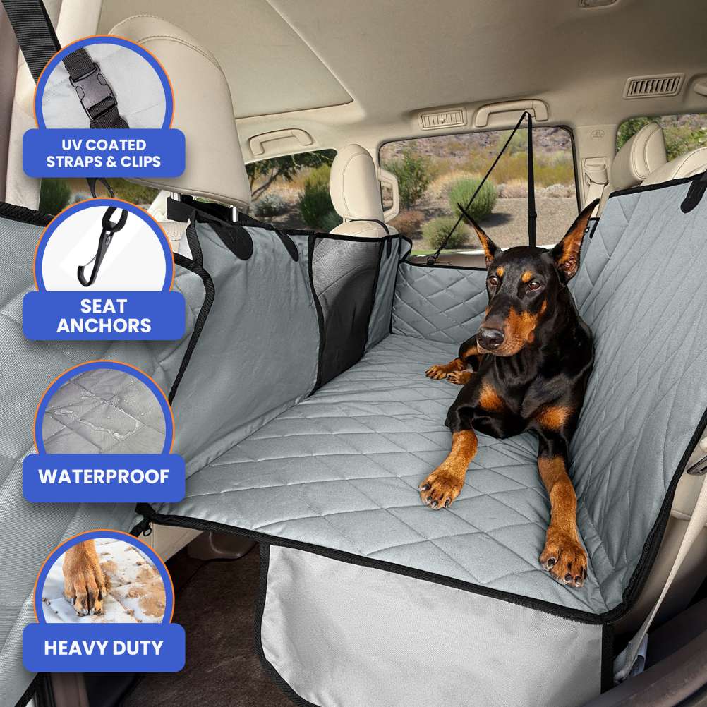 4Knines Hard Bottom Extender Car Seat Cover for Dogs features