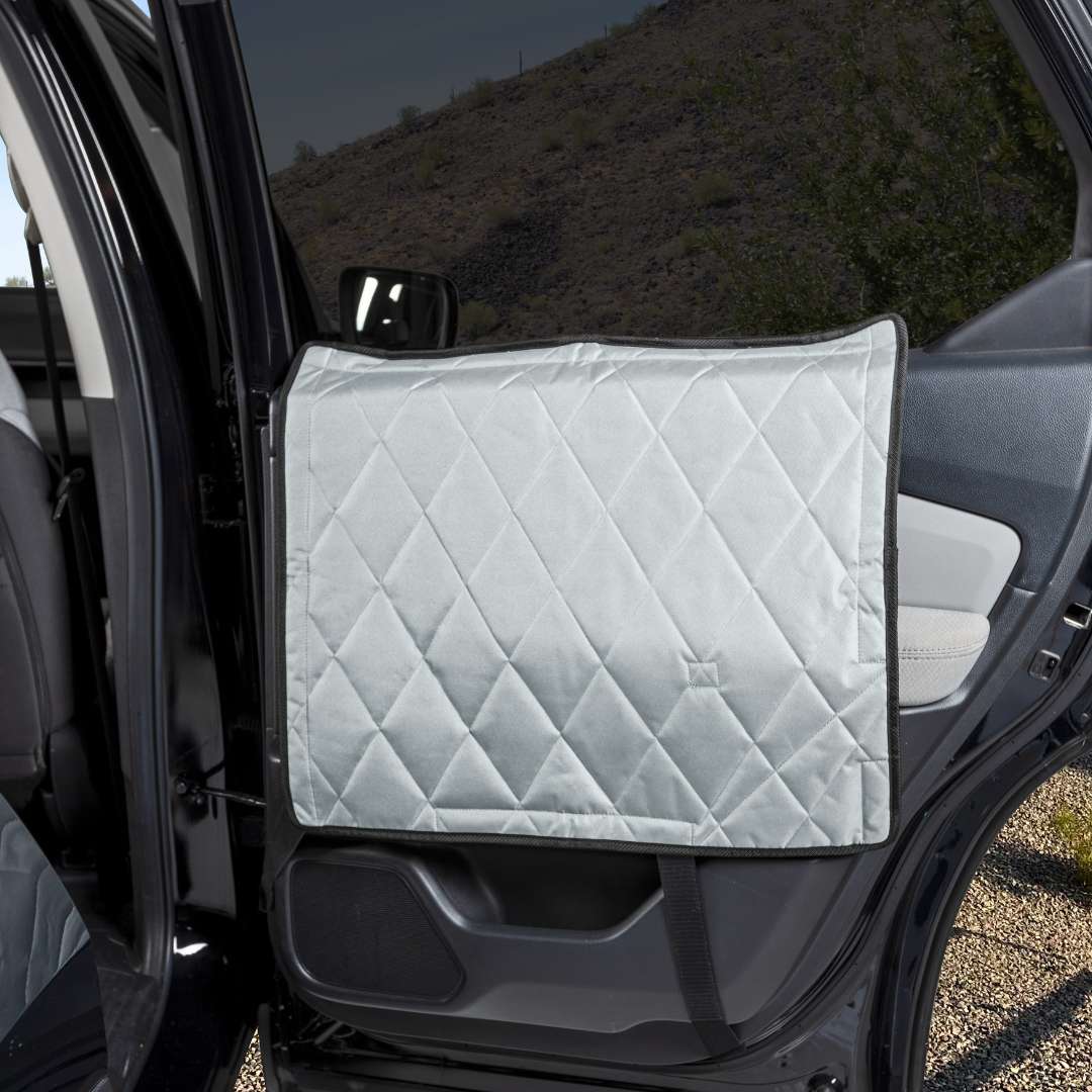4Knines Car Door Covers That Stay In Place Large Grey