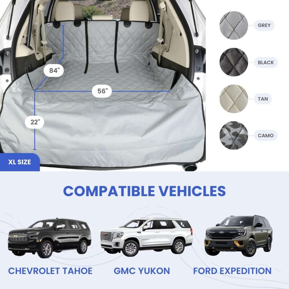SUV Cargo Liner for Fold Down Seats - XL measurements and compatible vehicles