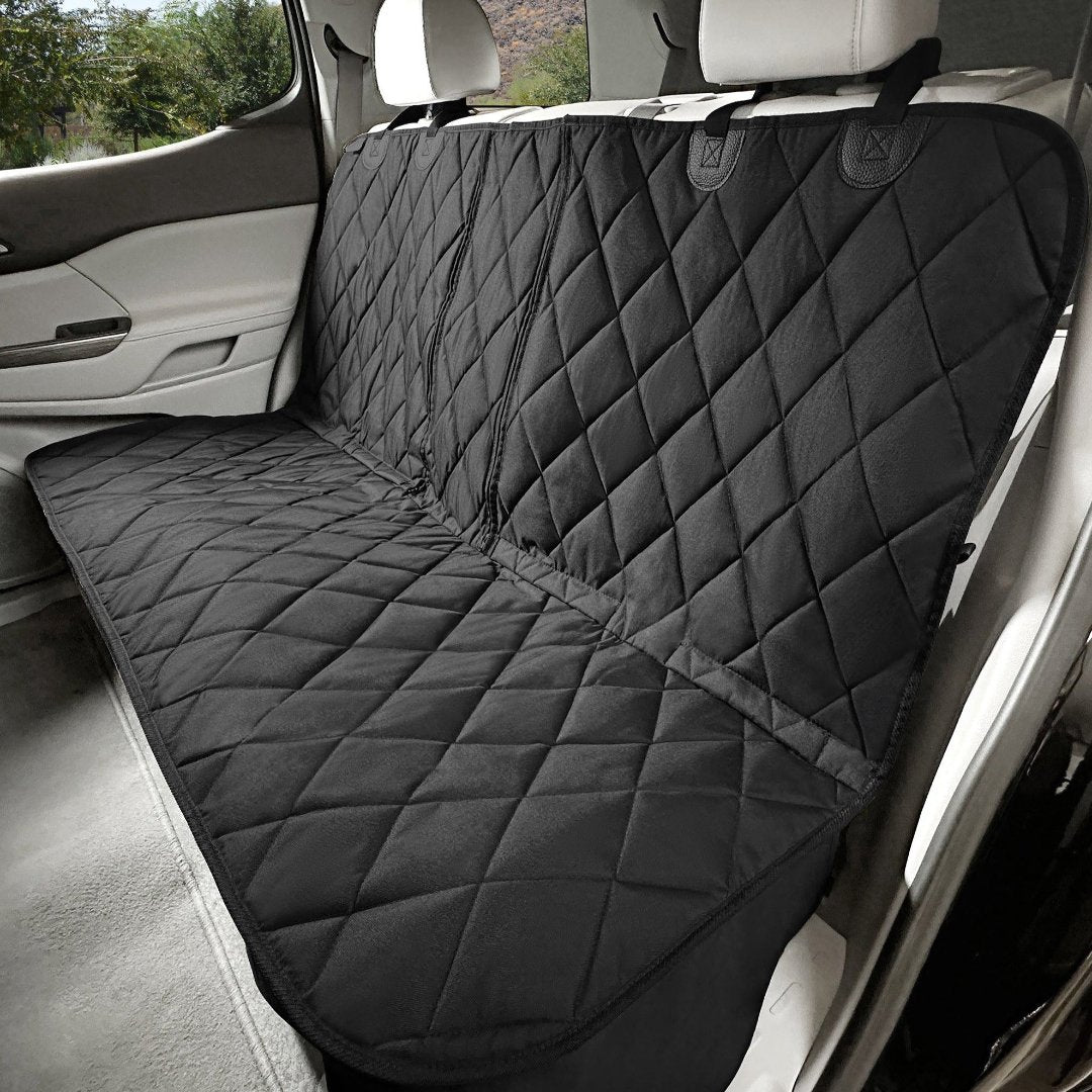Infographic - 4Knines Black Split Fitted Waterproof Dog Seat Cover