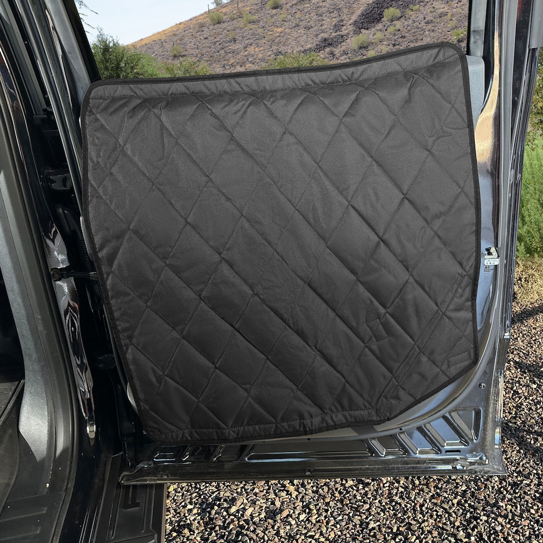 4Knines Car Door Covers That Stay In Place - XL Black