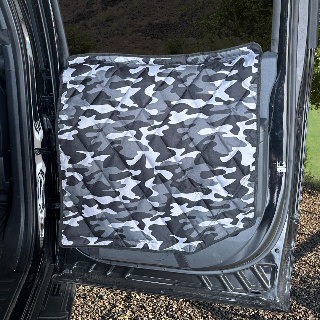 4Knines Car Door Covers That Stay In Place - XL Camo