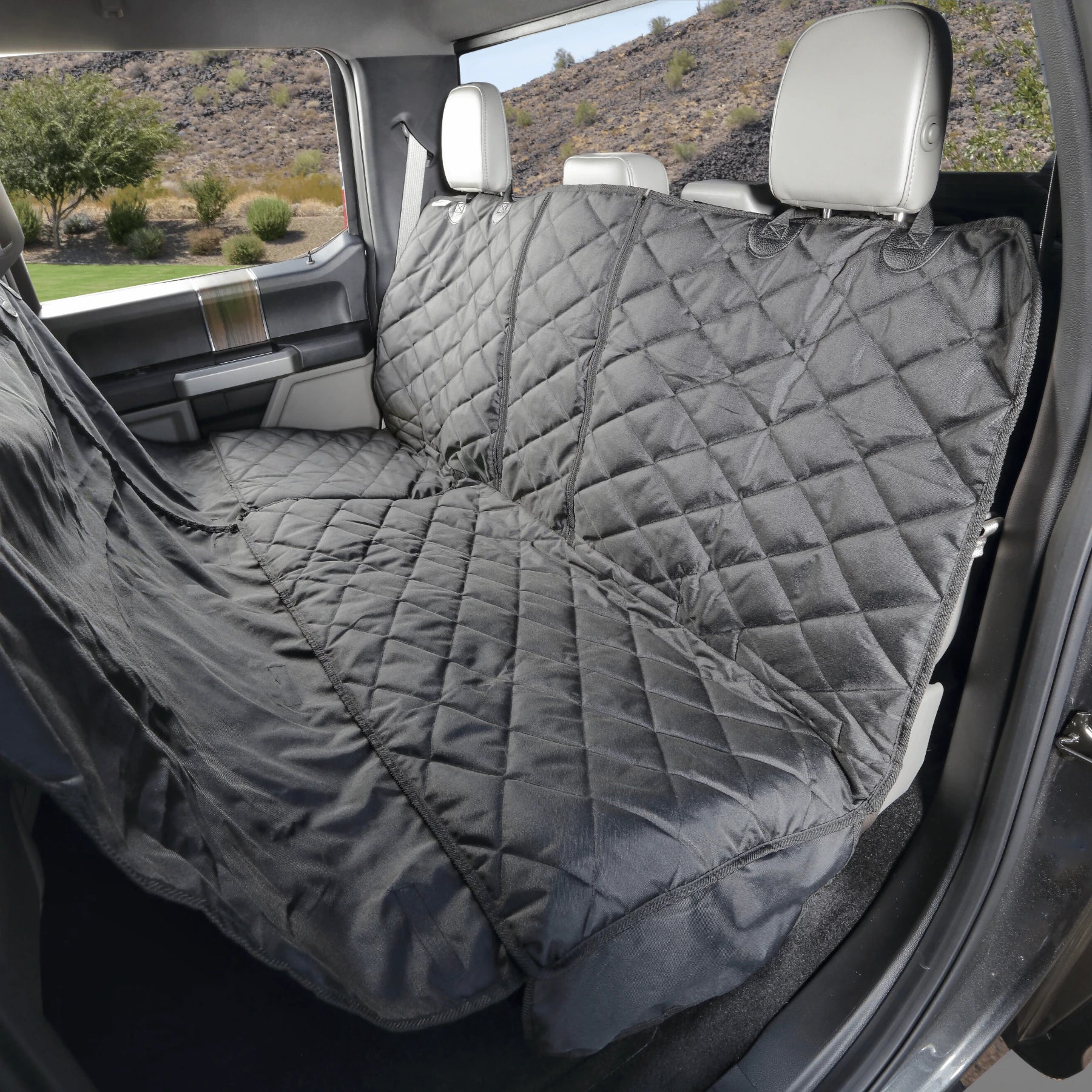 https://shop4kninefinds.com/products/crew-cab-rear-bench-seat-cover-with-hammock - Seat Cover for pickup trucks