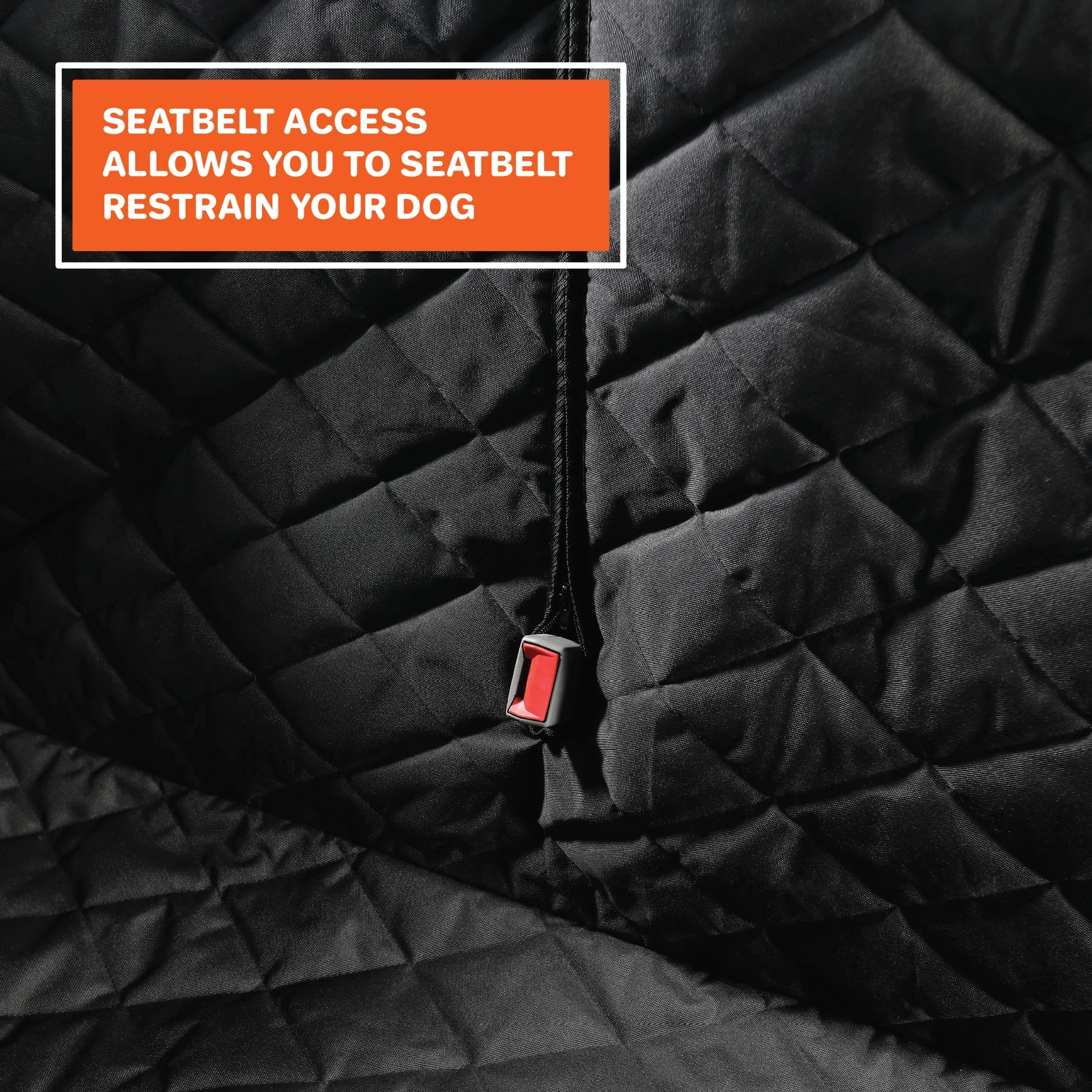 Floor Hammock for Crew Cab Trucks seatbelt opening 