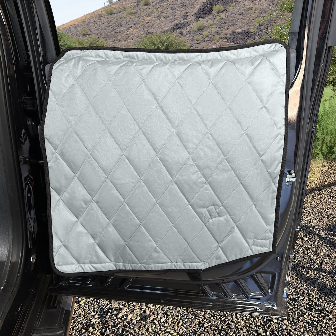 4Knines Car Door Covers That Stay In Place - XL Grey