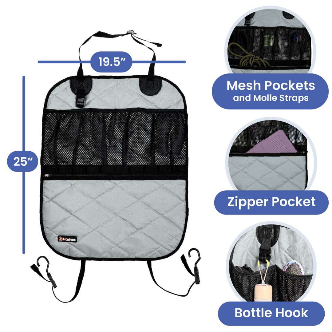 4Knines Car Seat Back Organizer Kids & Pets features