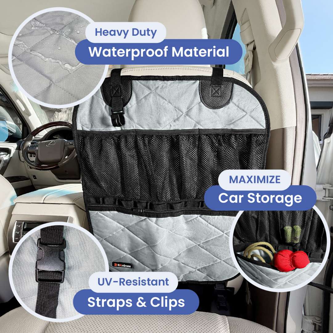 4Knines Car Seat Back Organizer Kids & Pets features