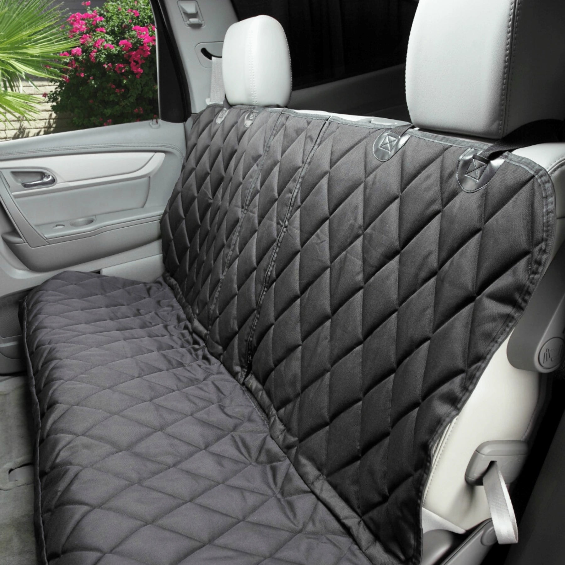 4Knines Rear Seat Cover for Fold Down Seats with Hammock Black