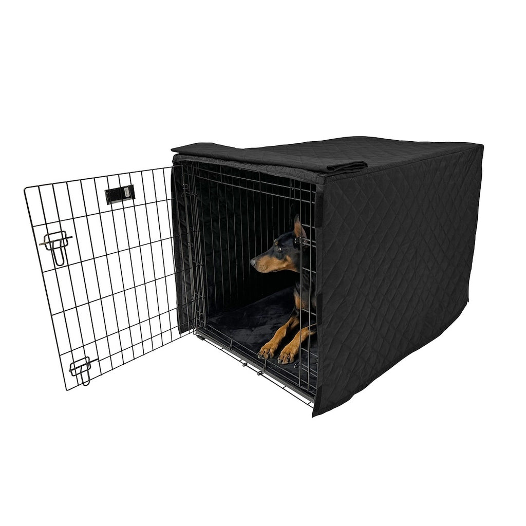 4Knines Dog Crate Kennel Cover Black