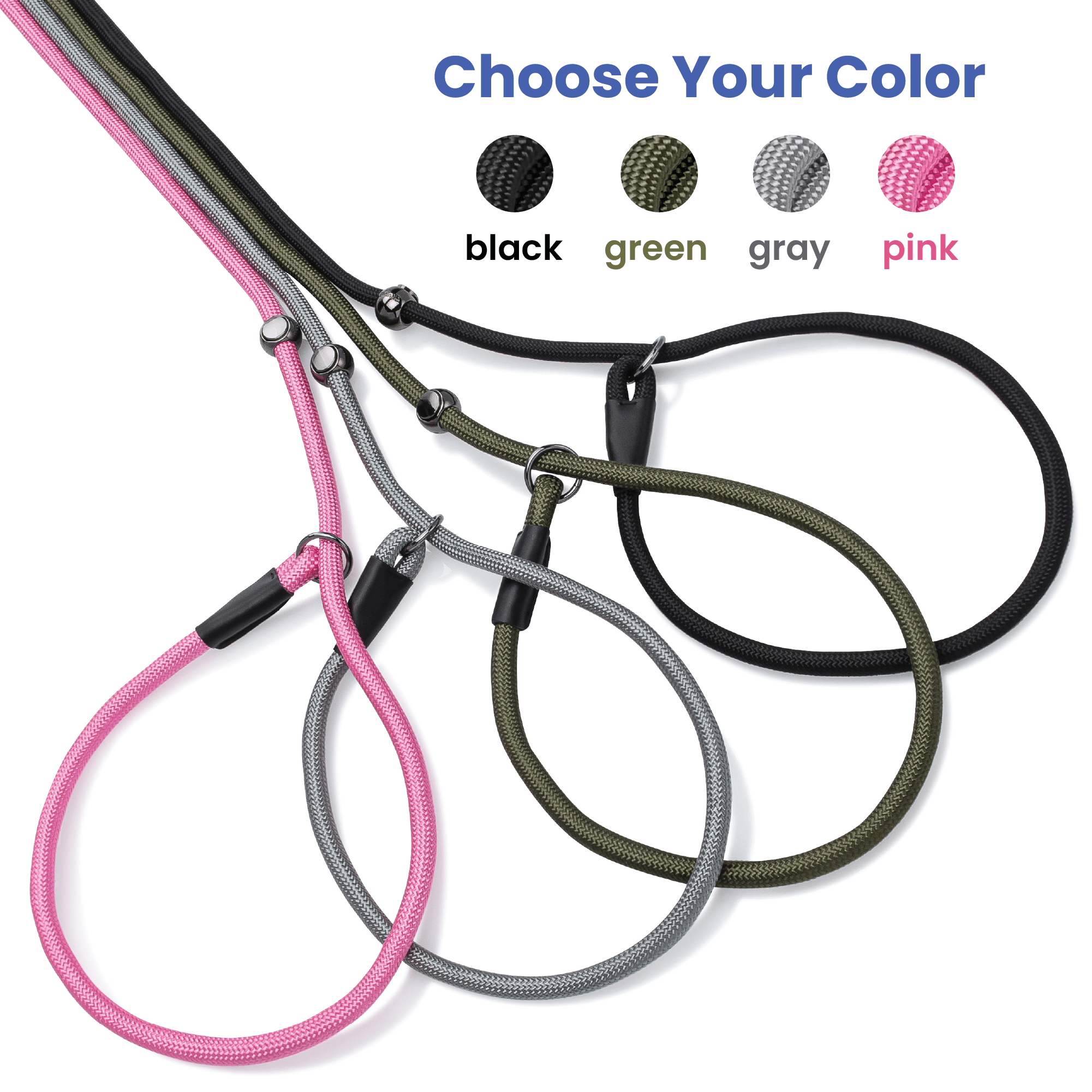 Slip Lead Dog Leash 6FT colors