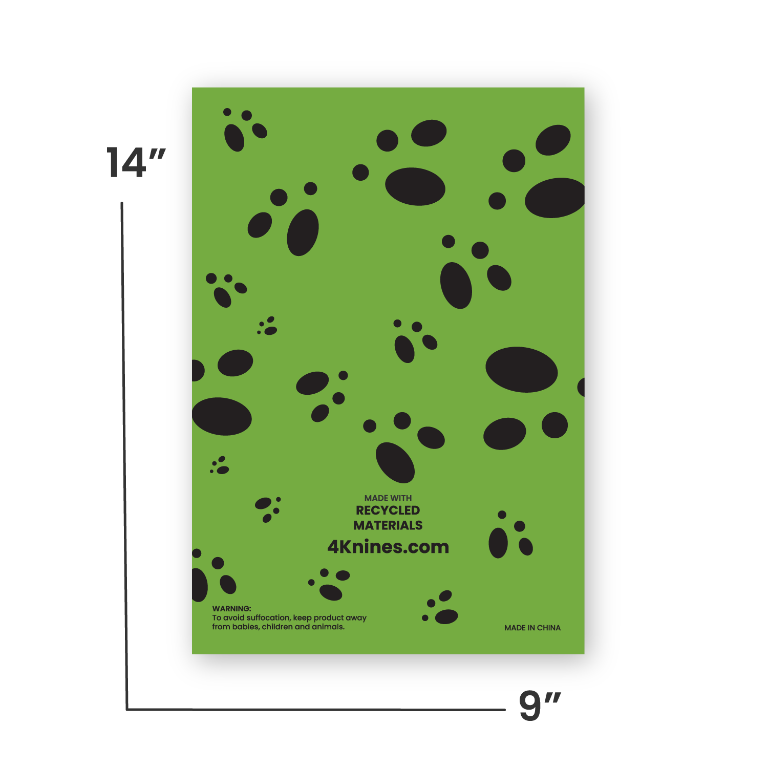 4Knines Dog Poop Bags - Made from 100% Recycled Materials bag