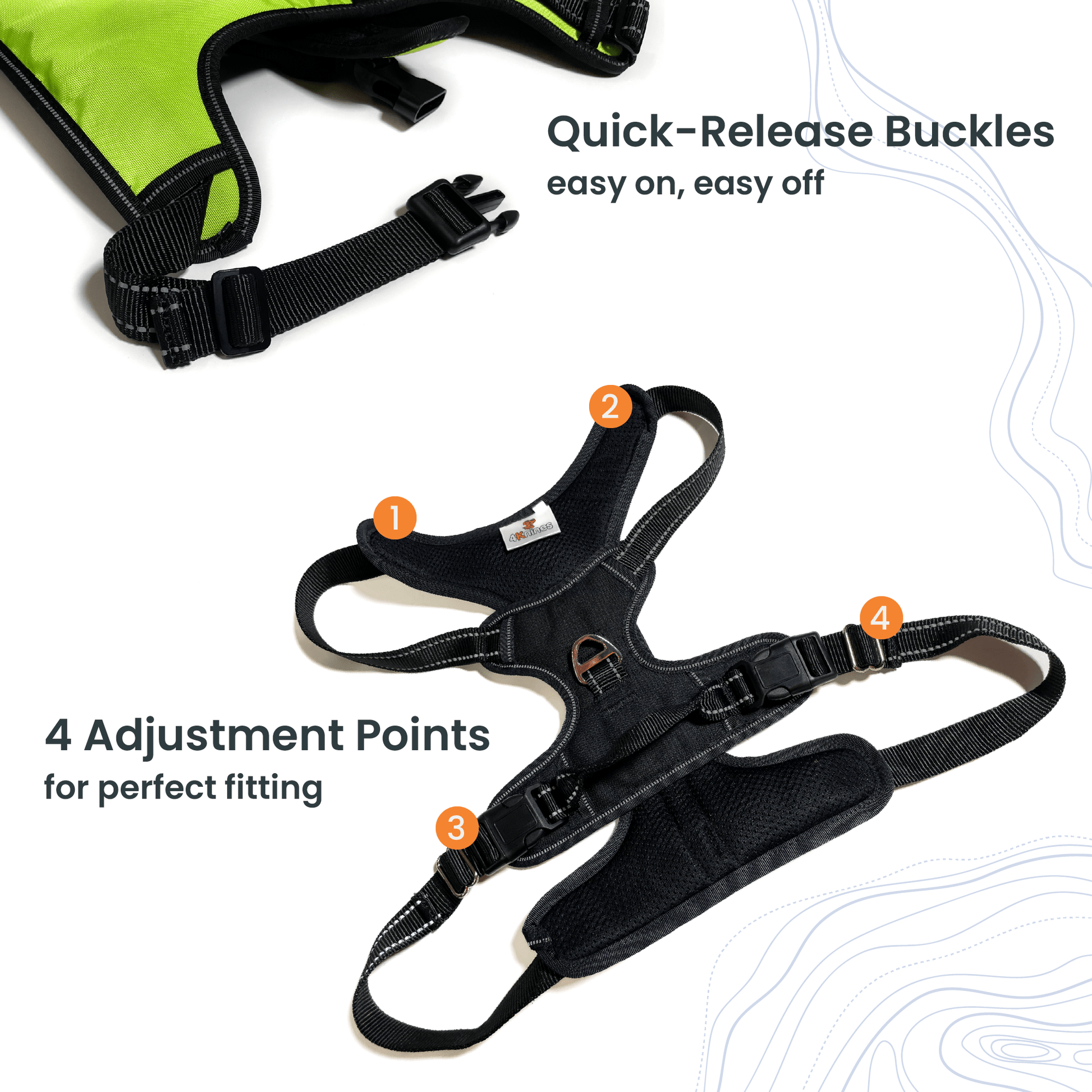 4Knines Dog Harness features