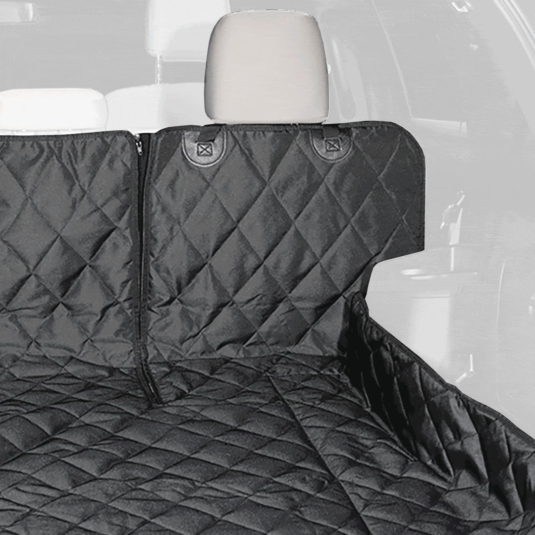 4Knines SUV Cargo Liner for Fold Down Seats Black gif