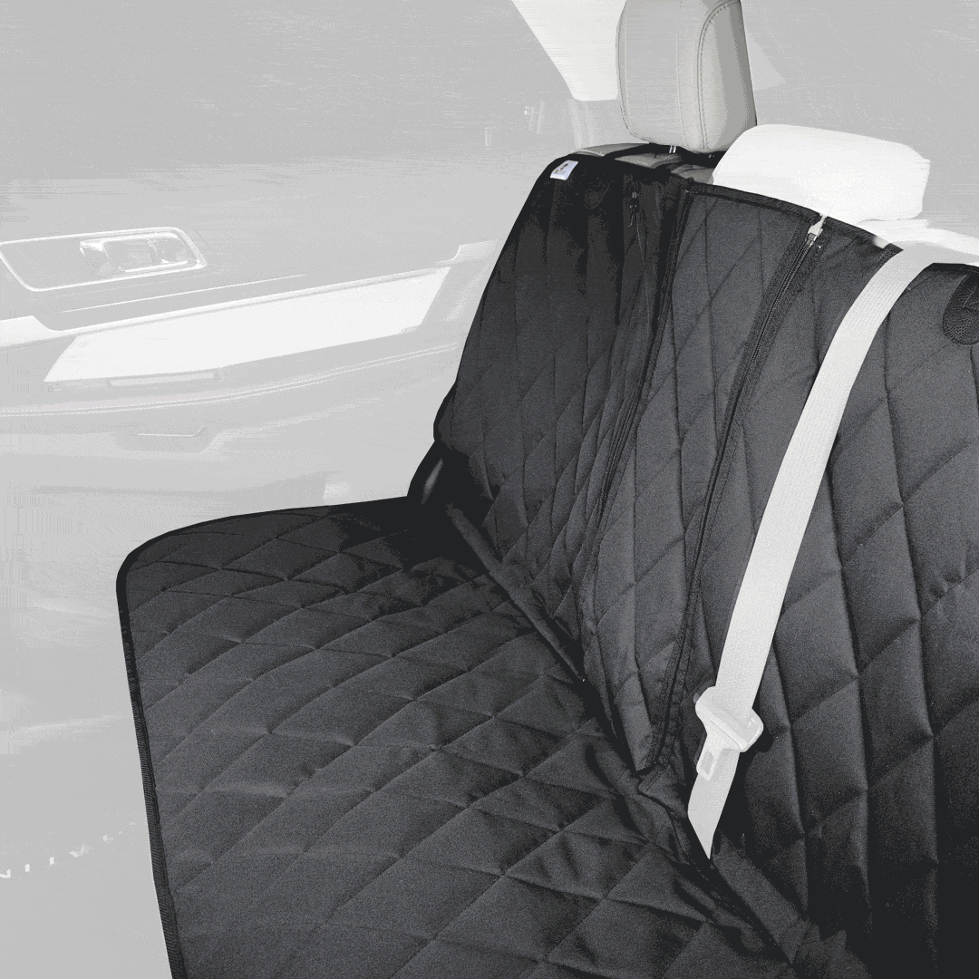 4Knines Rear Seat Cover for Fold Down Seats with Hammock gif