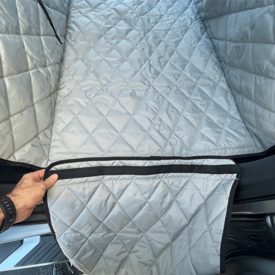 Floor Hammock® Truck Door Covers attachment to cover
