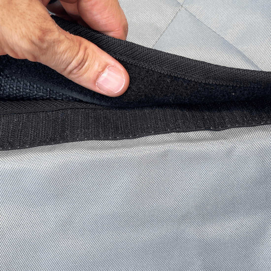 Floor Hammock® Truck Door Covers attachment to cover