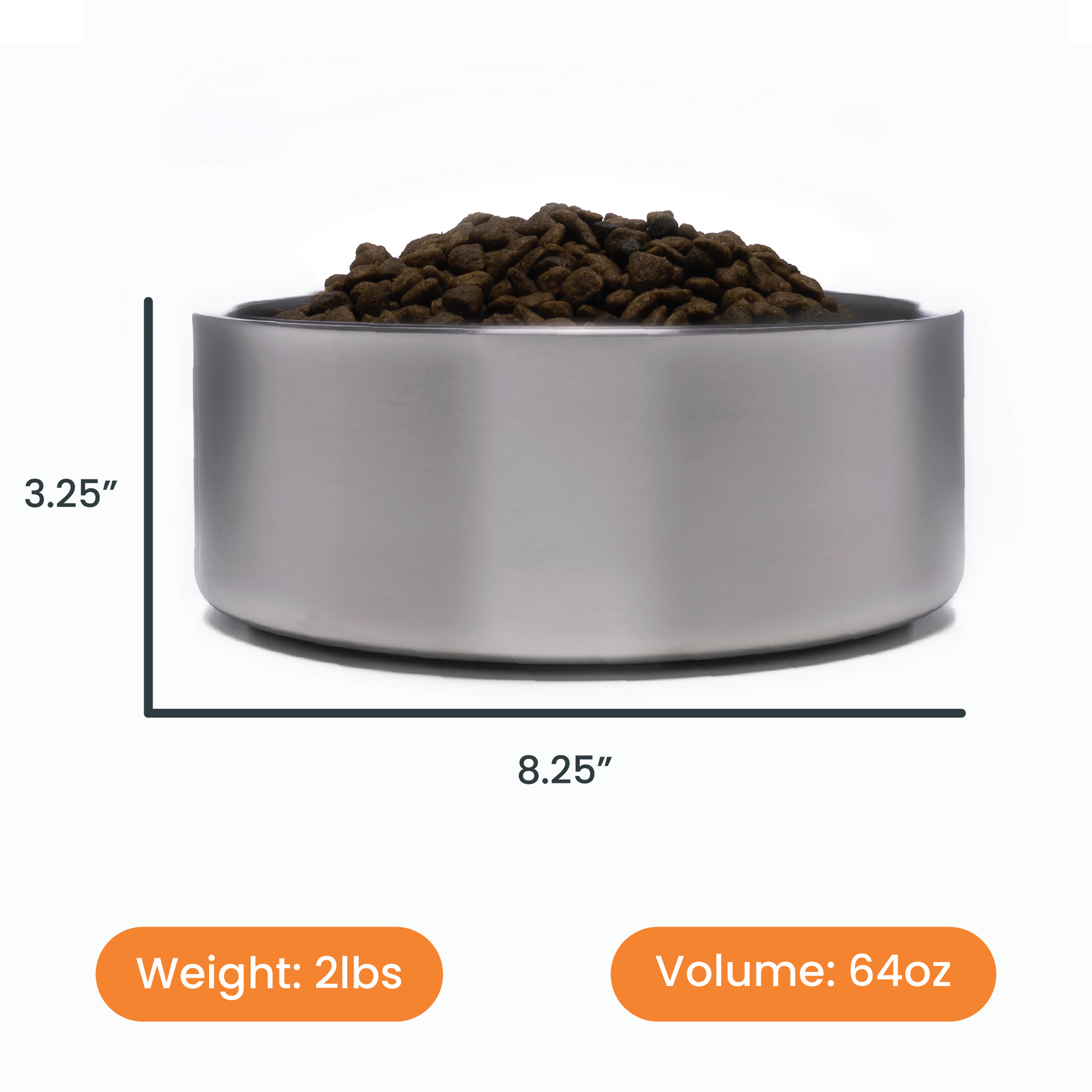 4Knines Stainless Steel Dog Bowl Size Info